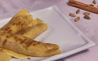 Sri Lankan Pol Pani Pancakes (Coconut Treacle Stuffed Crepes) - Serendip Delights