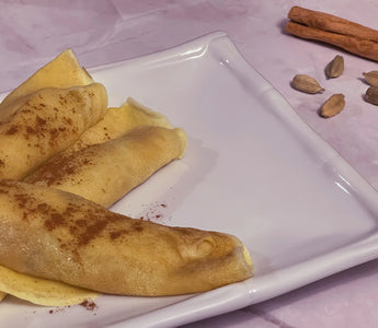 Sri Lankan Pol Pani Pancakes (Coconut Treacle Stuffed Crepes) - Serendip Delights