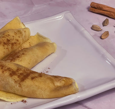 Sri Lankan Pol Pani Pancakes (Coconut Treacle Stuffed Crepes) - Serendip Delights