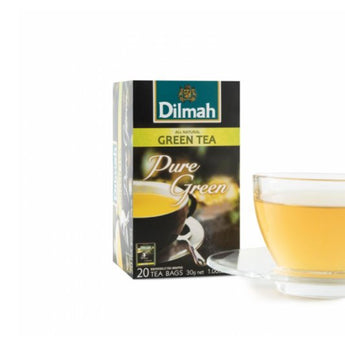 Dilmah Pure Green Tea Bags, 20 Count - Serendip Delights