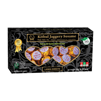 Lanka Sweets Kithul Sesame Balls, 20 Count - Serendip Delights