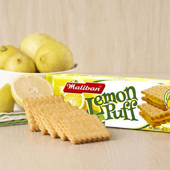 Maliban Lemon Puff Biscuits, 100g - Serendip Delights