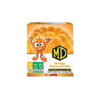 MD Orange Flavored Jelly Crystals, 100g - Serendip Delights
