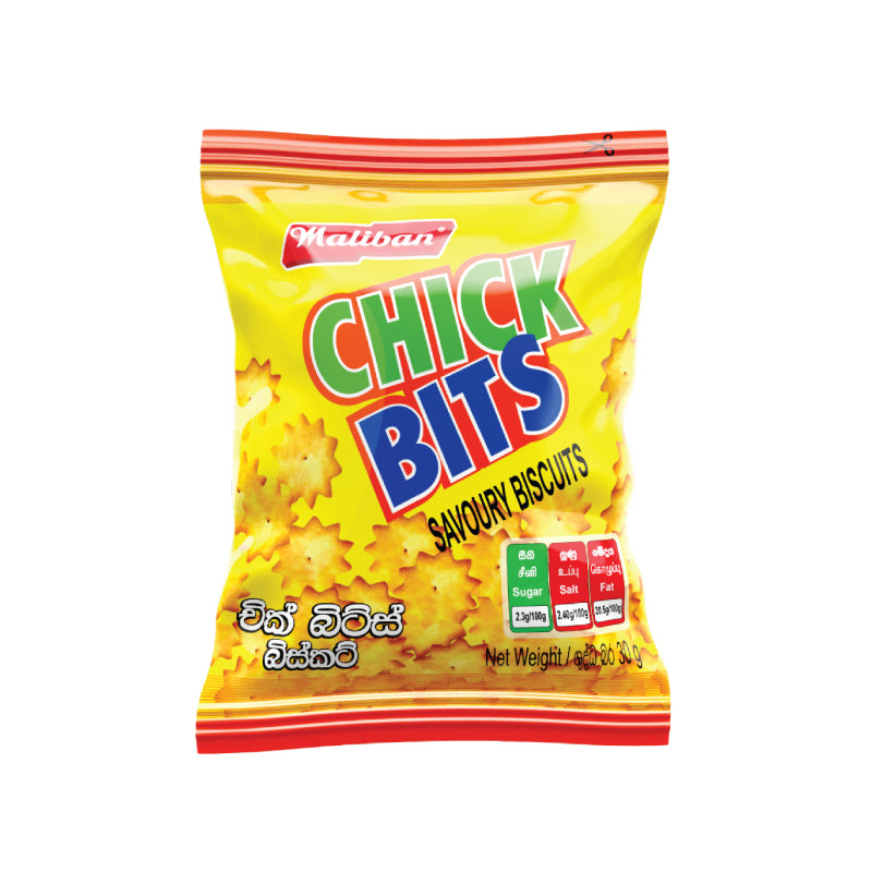 Maliban Chick Bits Biscuits - 30g & Serendip Delights